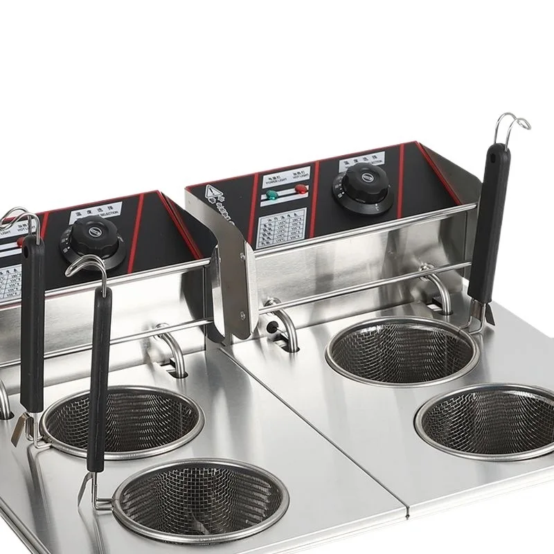 Commercial desktop electric noodle cooking stove Oden cooking machine Two-hole multi-functional soup noodle stove Malatang pot c