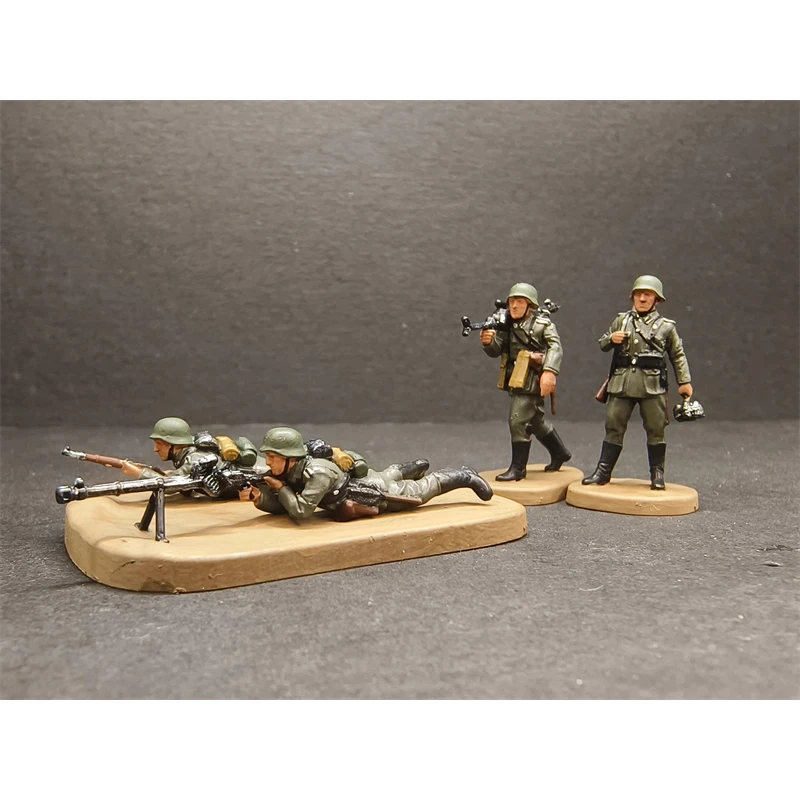 

1/72 масштаб смолы немецкий десантник анти-танк пехотные солдаты 4 шт. фигурки модель DIY сцена аксессуар коллекция кукол