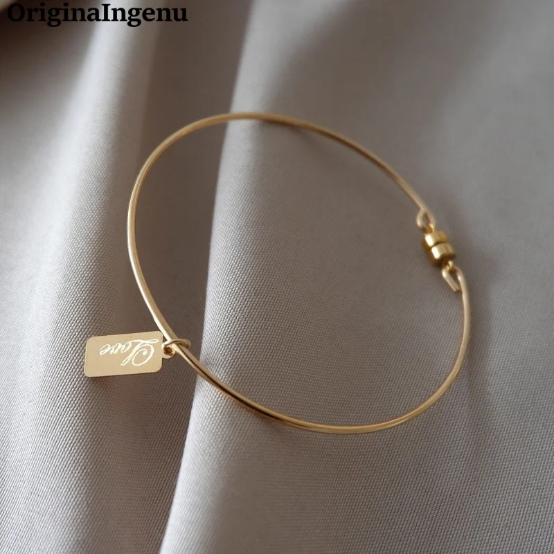 

Персонализированный классический браслет с позолотой 14 карат, тонкий провод 1,3 мм, браслет ручной работы, устойчивые к тускнению ювелирные изделия