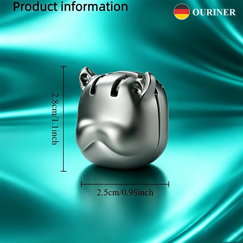 OURINER Mini Folding Nail Clippers Cute Dog‑Shaped Stainless Steel Nail Cutter Portable Pocket Nail Trimmer for Travel & Daily view 5