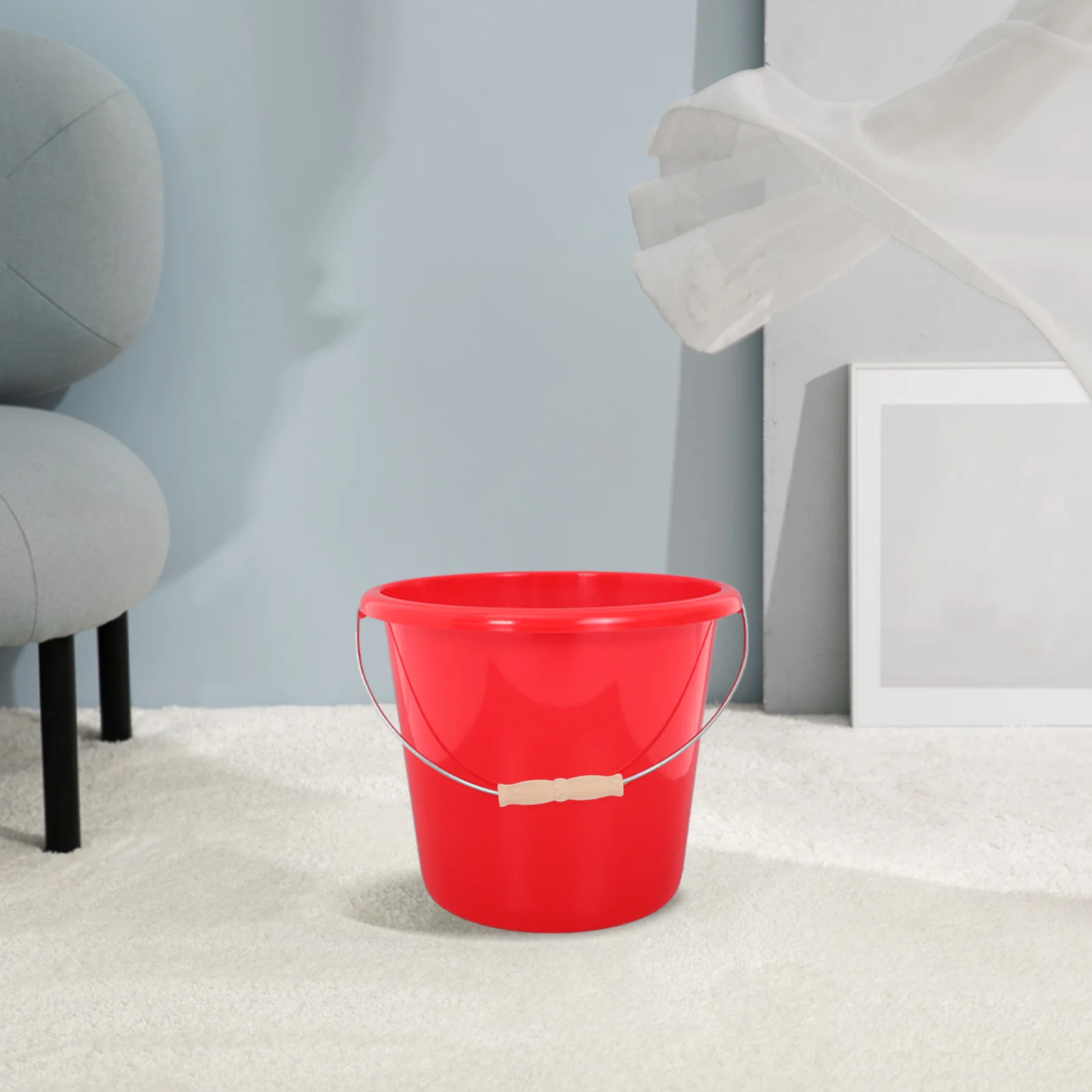 

10pcs Water Bucket Wood Handle Replacement For Pail Basket Heavy Duty Carrying Grip Durable Ergonomic Design Industrial Storage