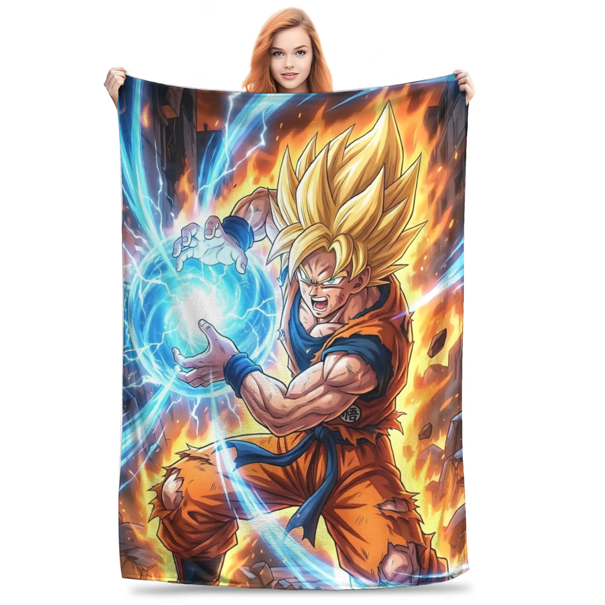 1PC Home dragon ball2  Blanket Throw Super Cosy Plush Living Room Sofa