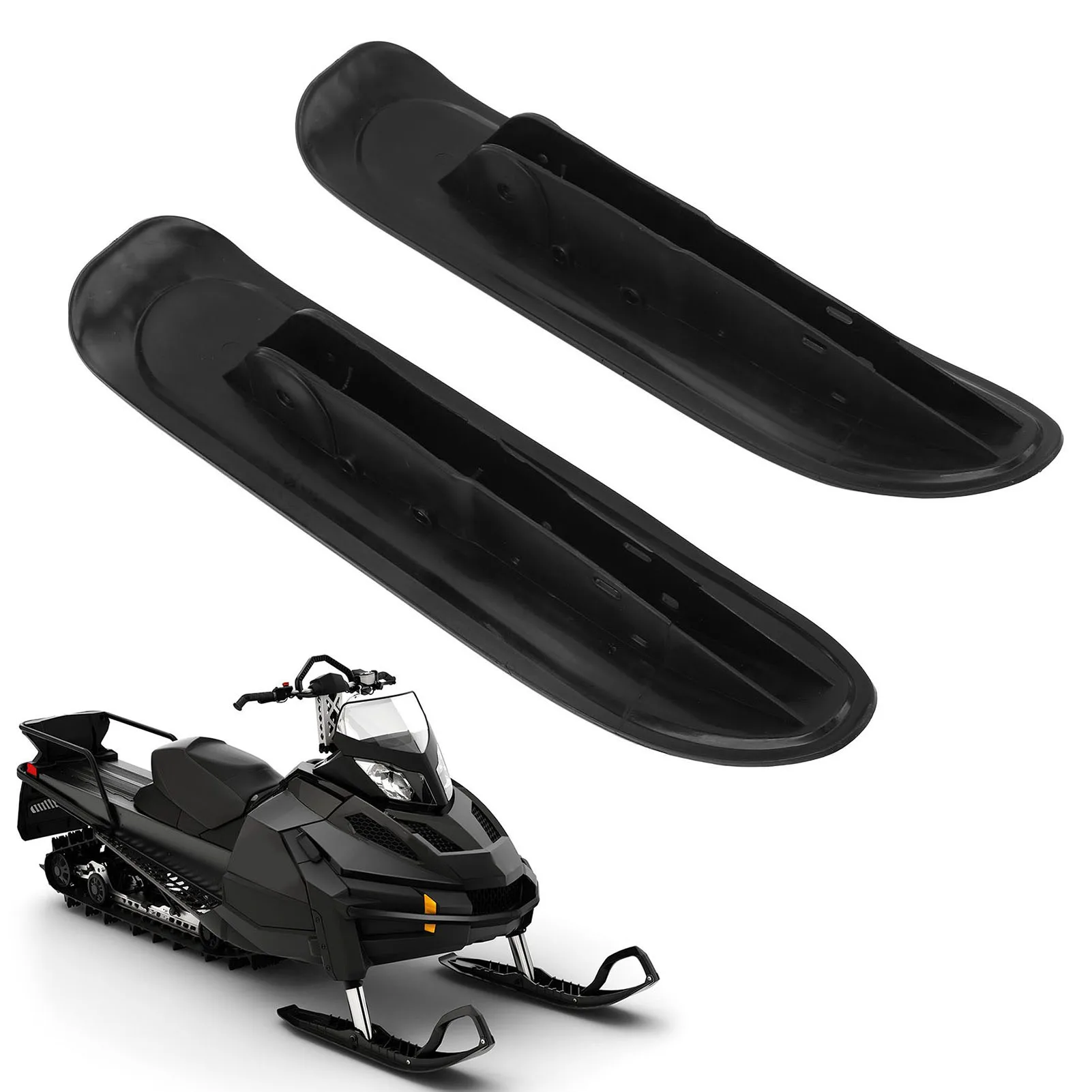 Tires To Skis Conversion Set High Toughness Snowmobile Front Ski Sled Long Lifespan Nylon Strong Support for ATV for Go Kart
