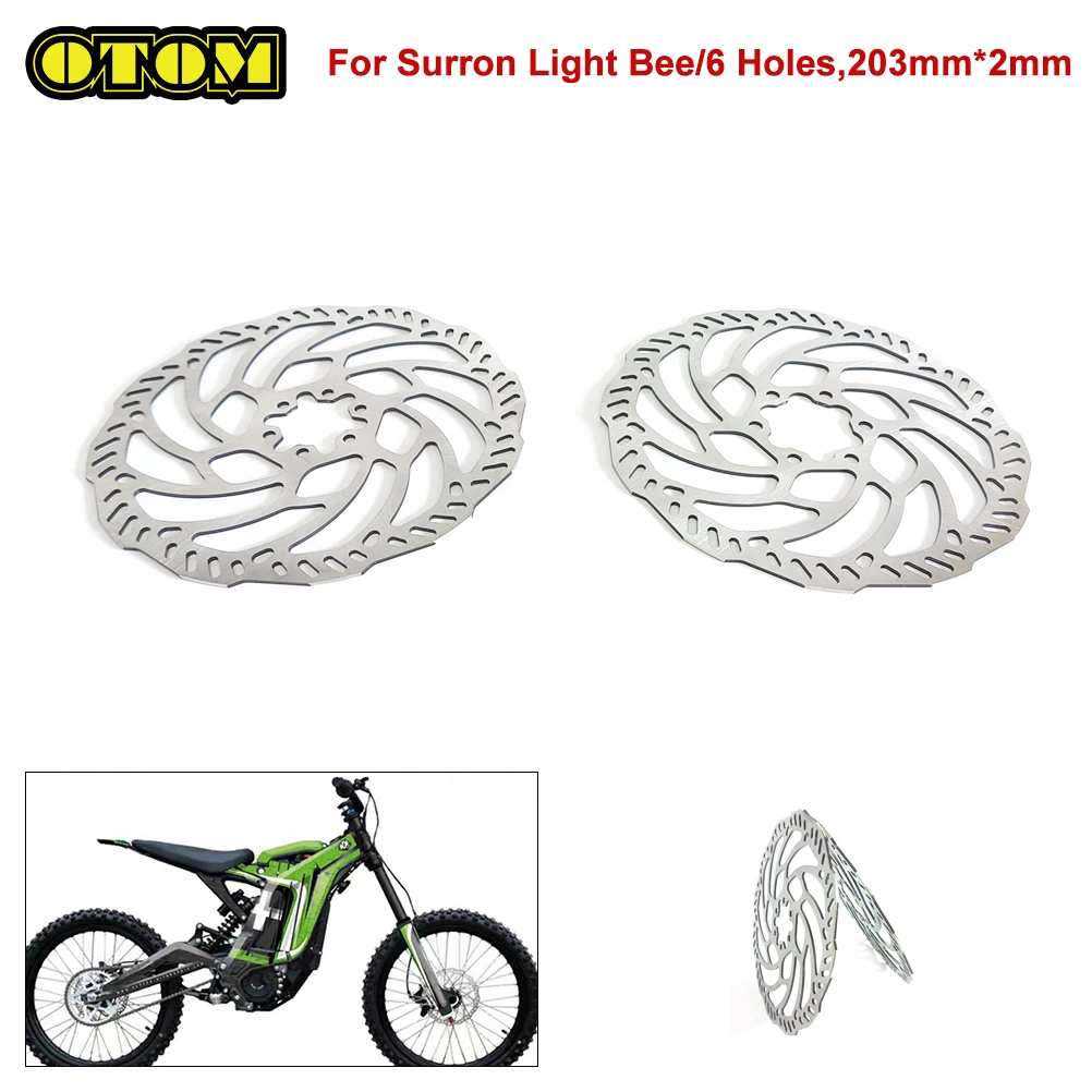 

Мотоцикл для Sur Ron, передний и задний тормозной диск, оригинальная пластина, ротор Surron Light Bee, внедорожные электрические велосипеды для грязи, аксессуары, часть