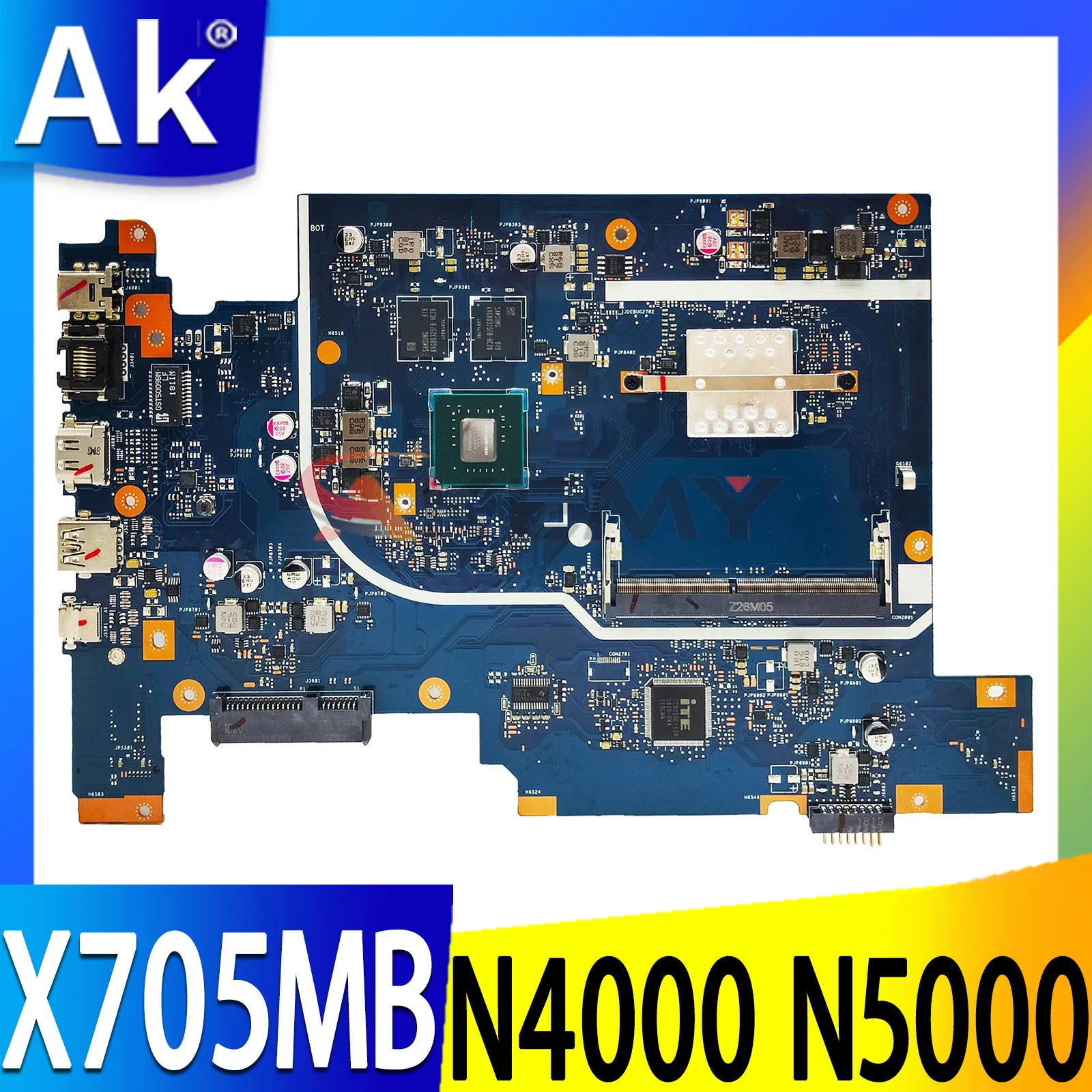 

Материнская плата ASUS Vivobook X705MB X705MA F705MA F705MB A705MB A705MA X705M материнская плата для ноутбука N4000 N5000 процессор 920MX/2G DDR4