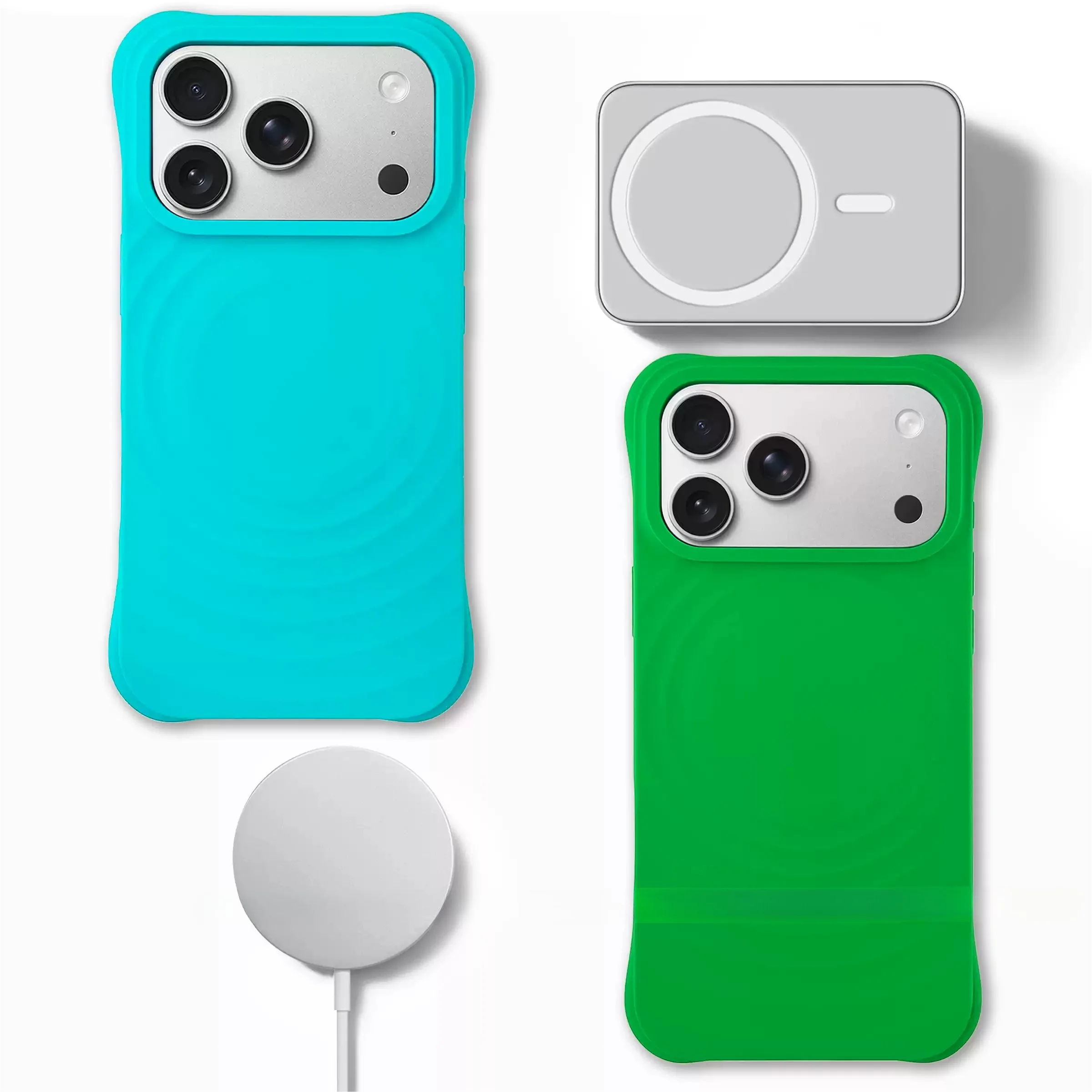 Couple Same Style Liquid Silicone Water Ripple Case For iPhone 18 Pro Max 17 16 15 14 13 For Magsafe Skin Fleece Anti-drop Cover view 2