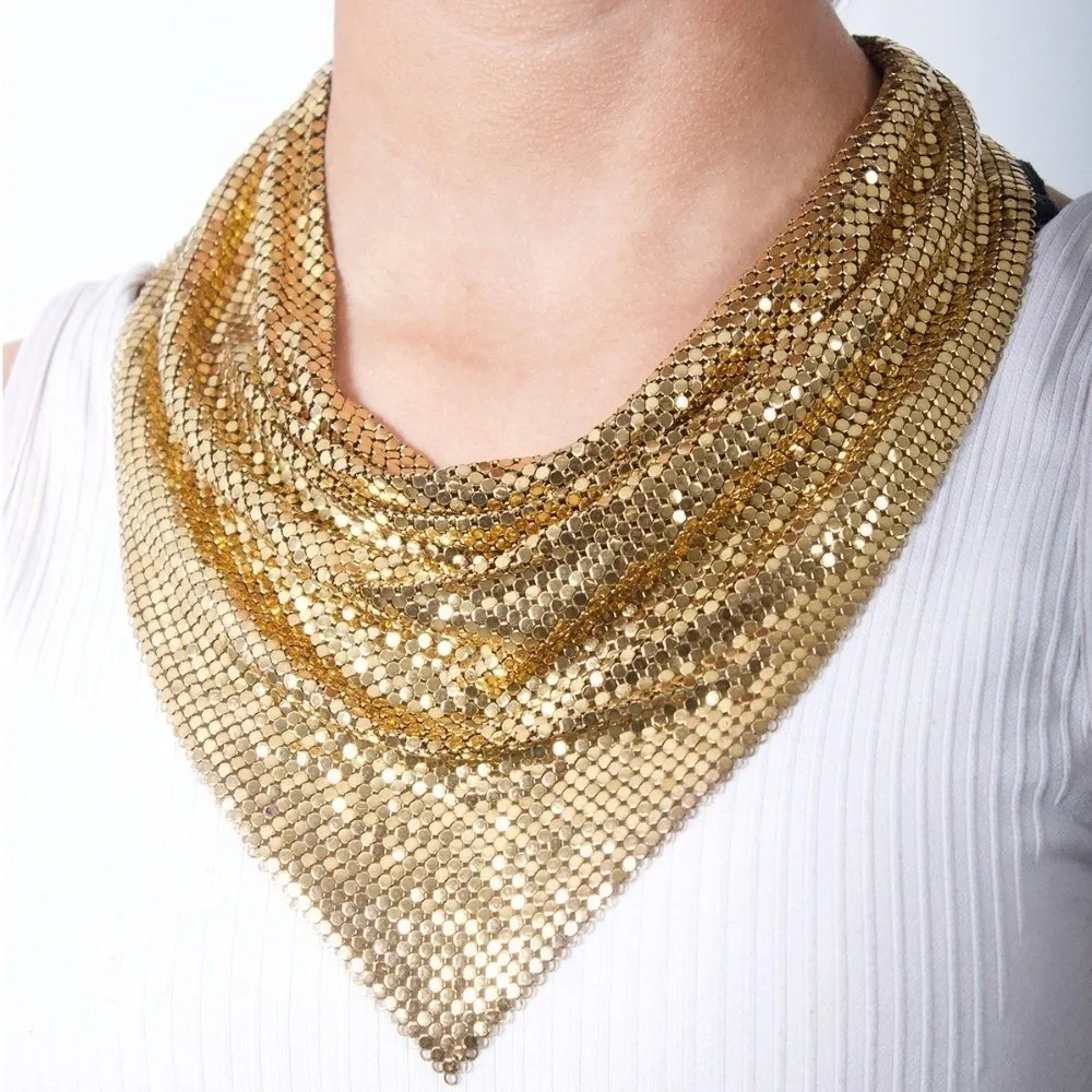 

Платок в стиле панк, треугольные шарфы с блестками, корейский стиль, накидка на шею, банданы, головной платок, ожерелье, шаль, повязка на голову, вечерние