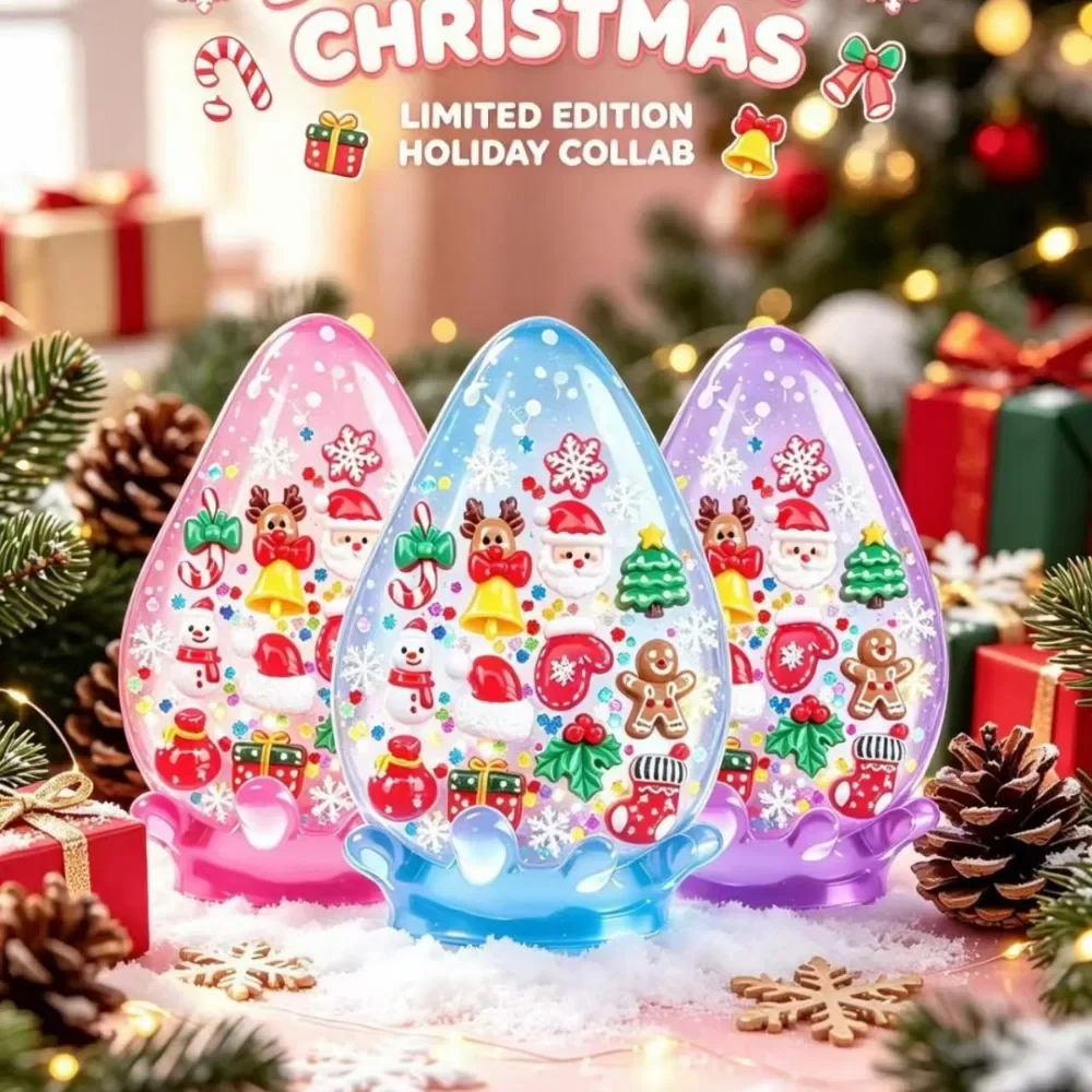 Neues NeeDoh Weihnachts-Sensorik-Fidget-Spielzeug, Stressabbau-Entspannungsspielzeug, Weihnachts-Adventskalender-Überraschung, Feiertagsgeschenk* – Detail 1
