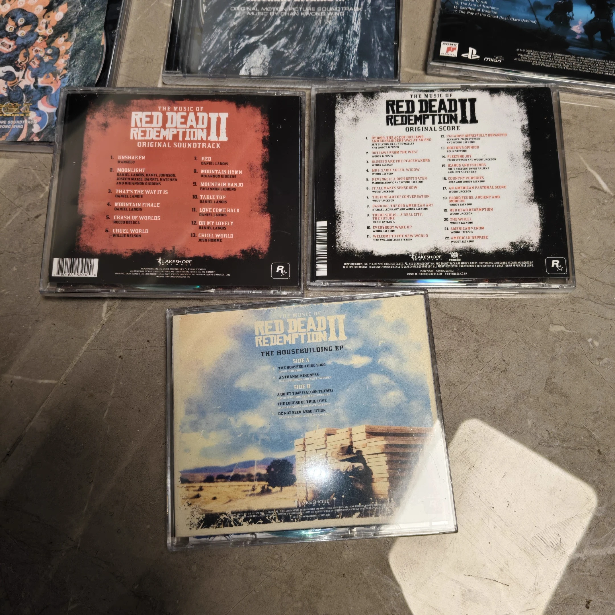 لعبة جديدة RDR2 وودي جاكسون الموسيقى CD Red Dead Redemption 2 OST ألبوم 3 قطعة القرص المدمج لوازم التدريس صندوق المسارات الصوتية