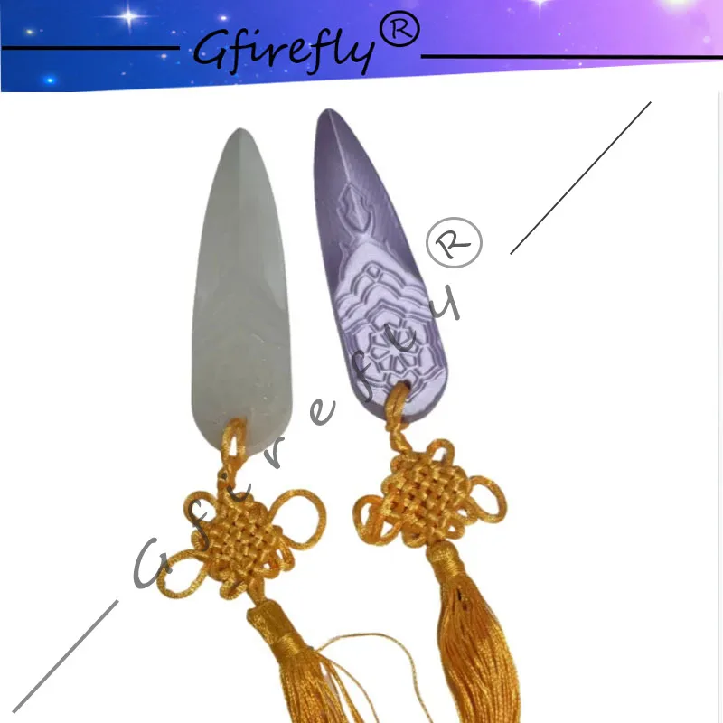 Popular Anime Props Cosplay Costumes Exquisite Tassel Accessory Props White and Purple Halloween Comic Show Accessories