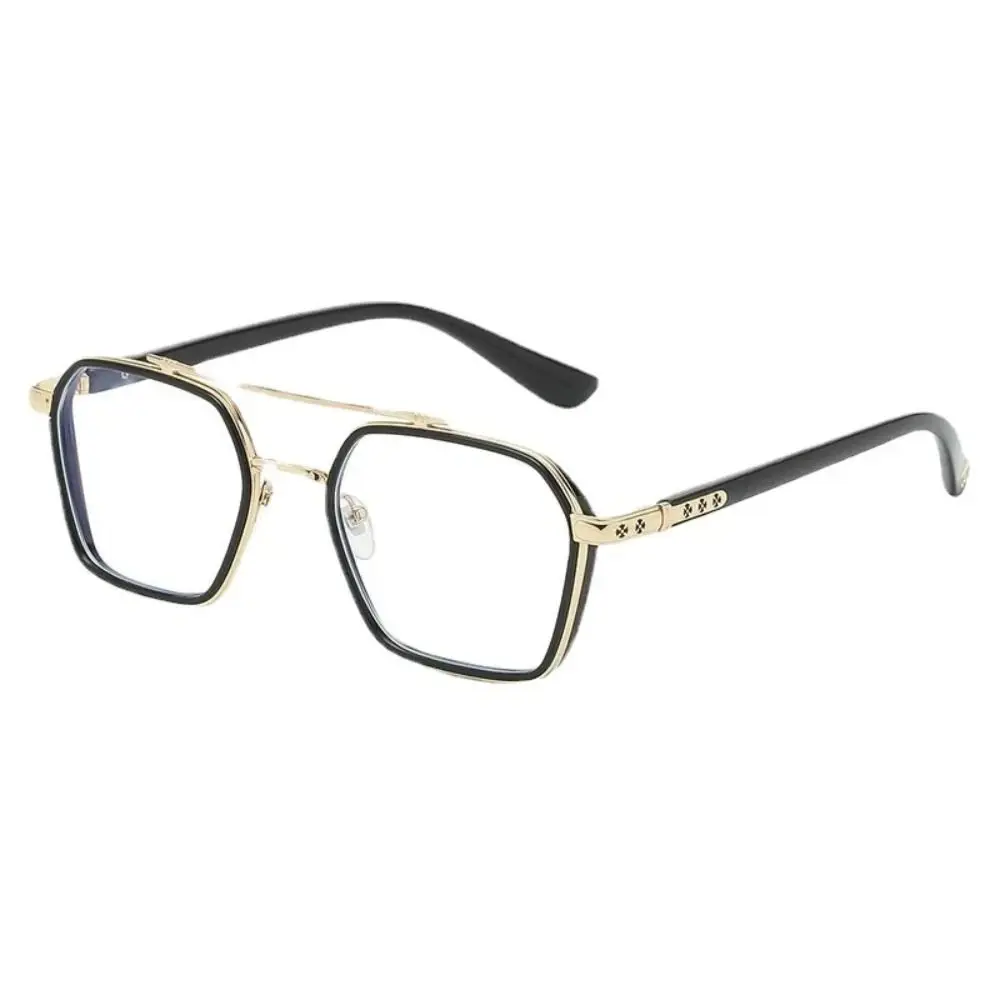 New Vintage Blue Ray Blocking Anti-Blue Light Glasses Eye Protection Metal Computer Goggles Ultralight Square Eyeglasses Office