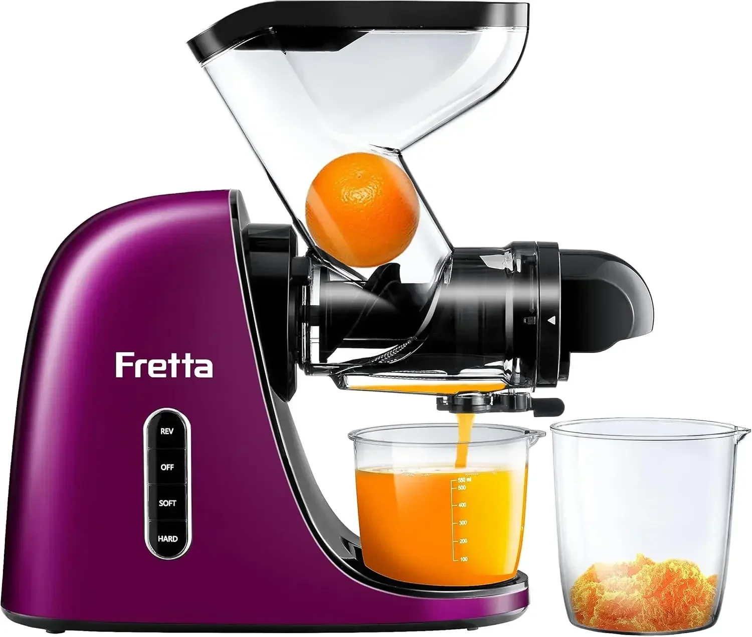 Masticating Juicer Extractor, High Juice Yield Slow Juicer Machines for Fruit