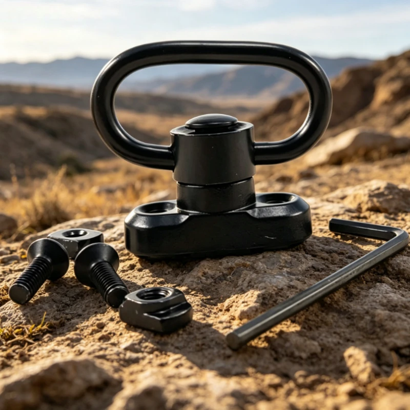 

New MLOK QD Sling Mount Quick Detach Metal Swivel Loop Floating Cup Durable Connector for Single Double Point Outdoor Sling Gear