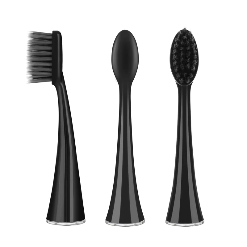 4 PCS Replacement Sonic Electric Toothbrush Heads Soft Charcoal Bristles Whiting Teeth For Seago S9 For Burst Adults Toothbrush