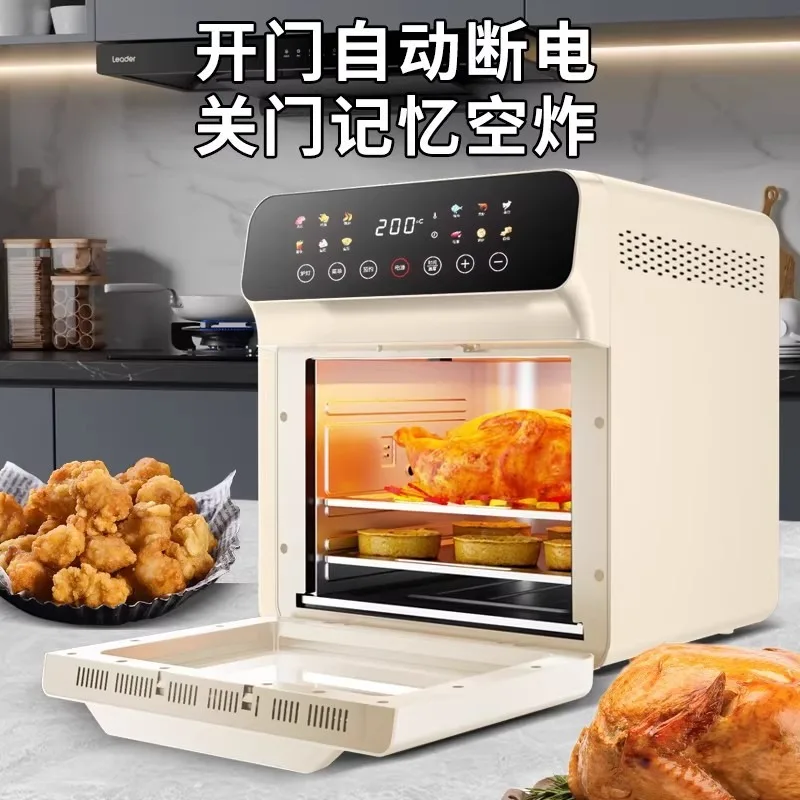 Household Multifunctional Steam Bake Fry Combo, Visual Non-flip Small Electric Oven For Oil-free Cooking