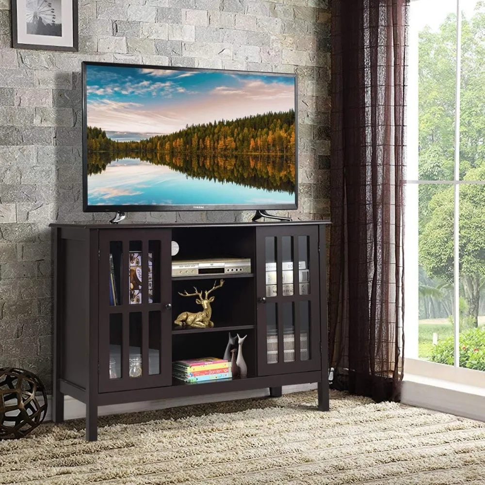 TV Stand, Modern Tall Entertainment Center for TVs up to 50