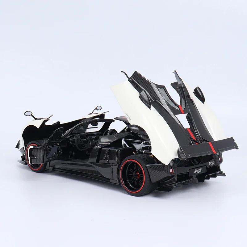 1:18 Pagani Cinque zonda Zonda โลหะผสมการบีบอัดเพลาจําลองขนาดเล็ก,ตกแต่งสําหรับผู้ใหญ่,ของเล่นเด็ก,ของขวัญเด็ก