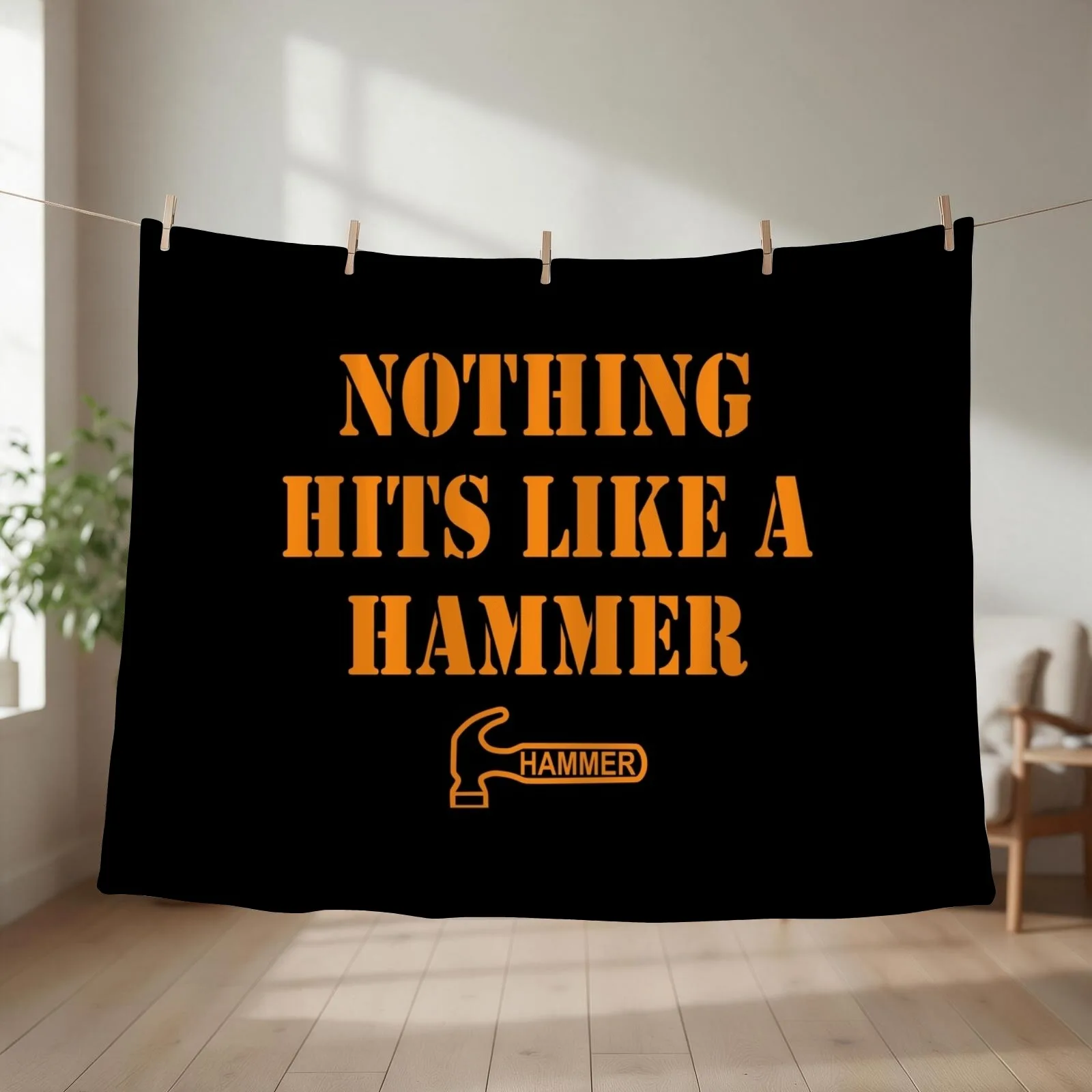 Hammer Bowling - Nothing Hits Like A Hammer Throw Blanket Bed covers cosplay anime halloween Sofa Blankets