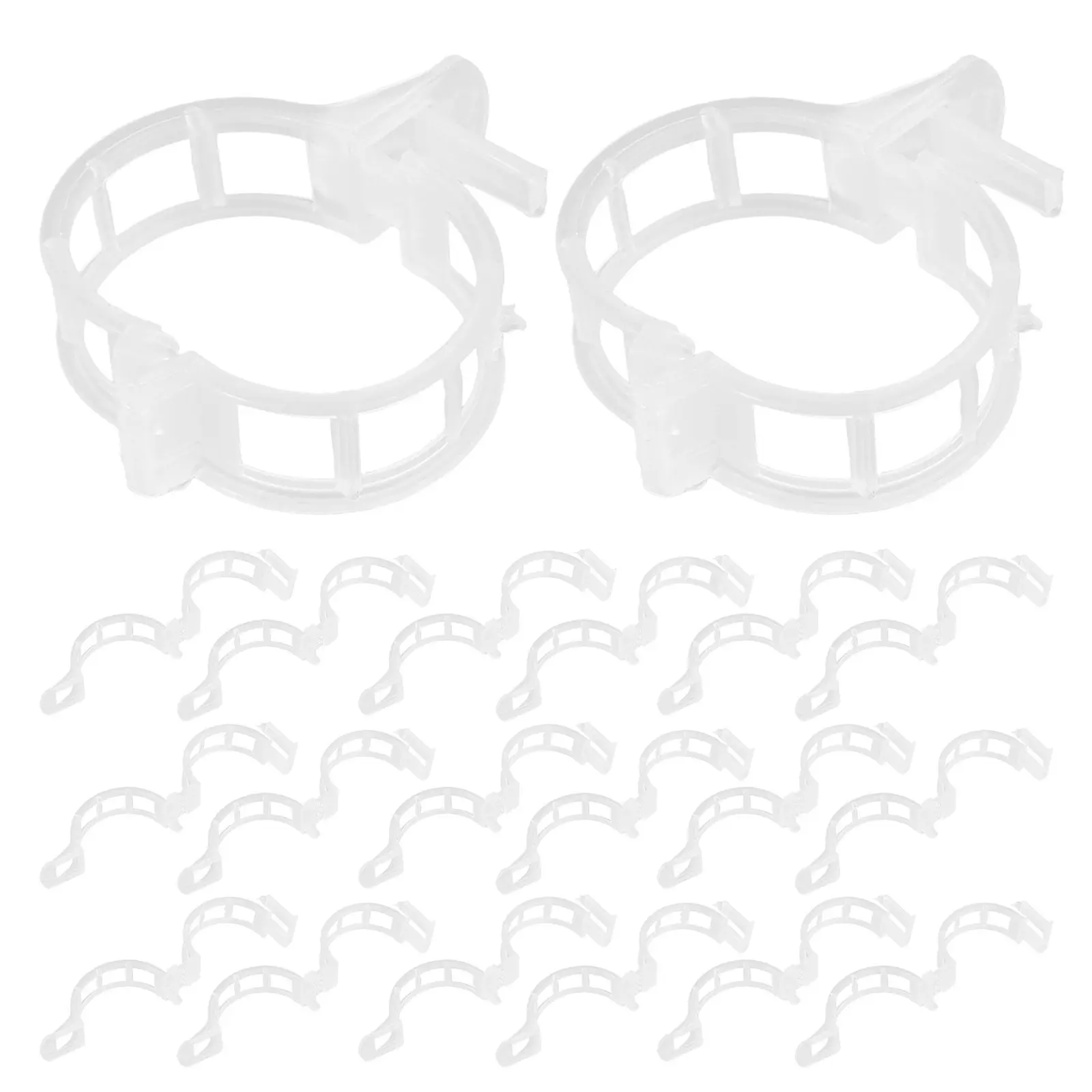 

400 шт. пластиковых зажимов для томатов, многоразовые садовые клипсы для поддержки растений, фиксации овощных вьющихся растений, томатов, огурцов