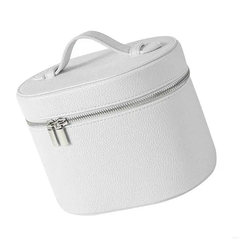 Leather Makeup Bag,Portable Travel Cosmetic Bags,Multipurpose Toiletry Bag with Zipper Waterproof Cosmetic