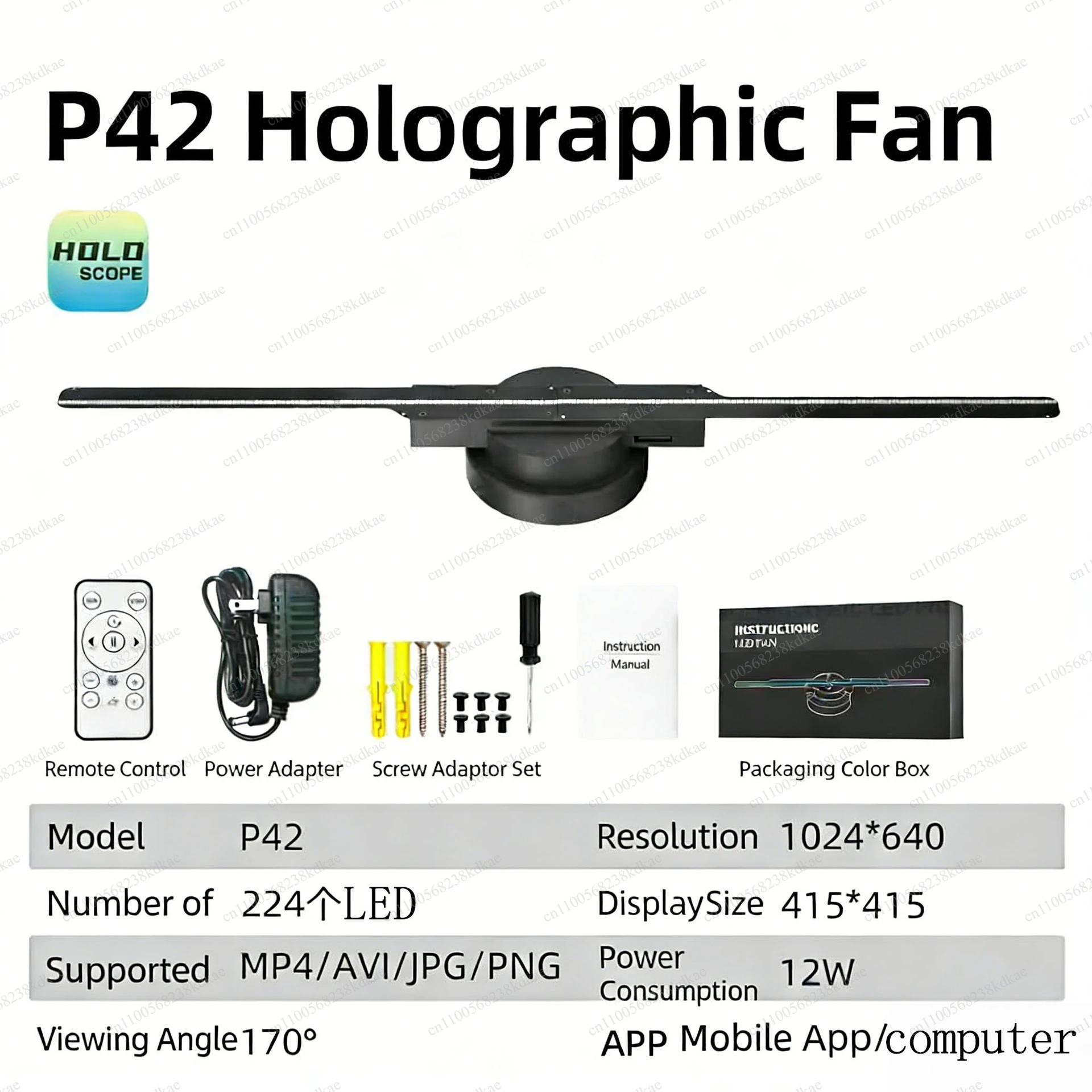 

Holographic Fan Advertising Machine, Naked-Eye 3D Stereo Projector, Rotating Imaging Display