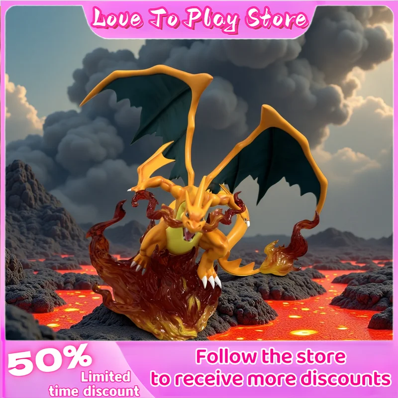 

20cm Zhenxin Town Y Spray Fire Dragon Gk Hand Made Model Animation Peripheral Figure Decoration Decoration Anime Statue Gift