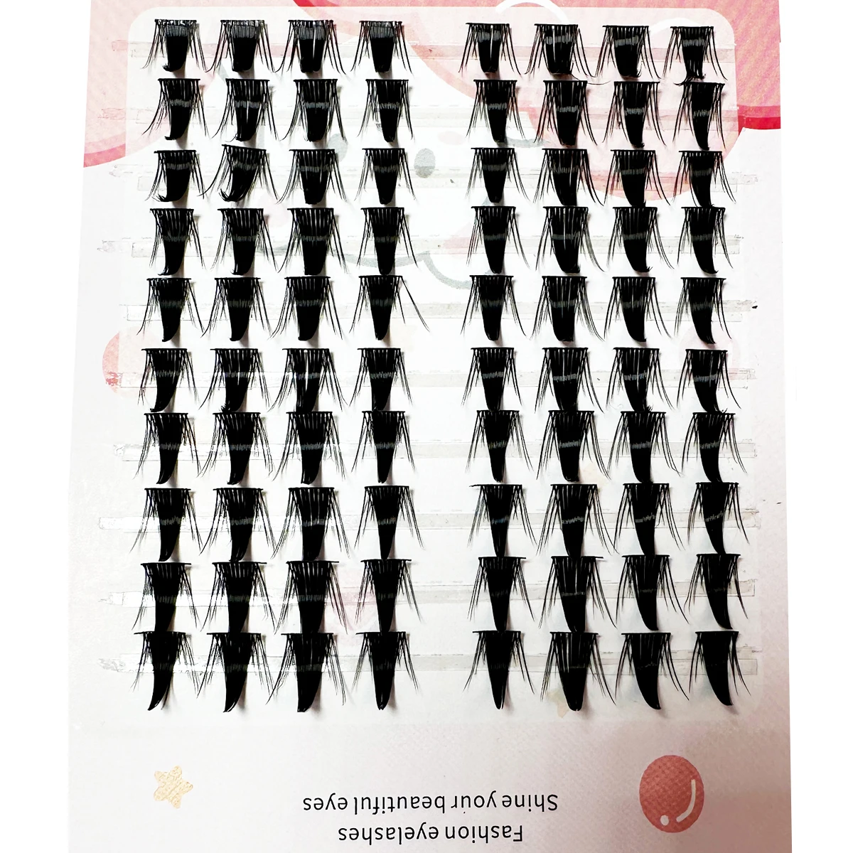 10 Reihen einzelne Wimpern DIY Wimperncluster natürliche gefälschte Wimpern Wimperncluster Manga Wimpern Newbie tägliche Wimpern Make-up – Detail 5