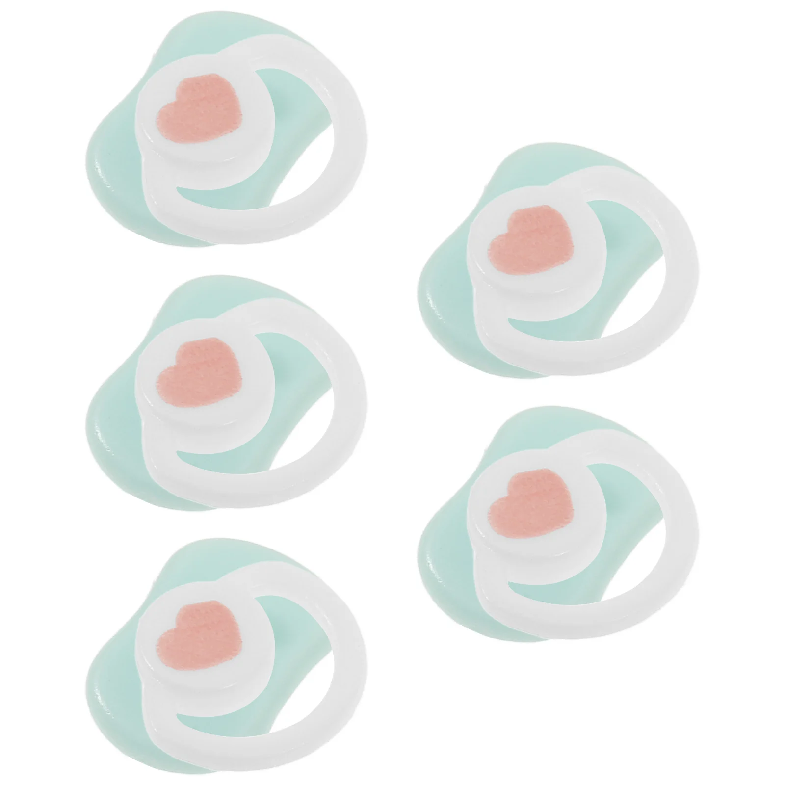 5 個ミニおしゃぶりチャーム樹脂クラフト用品電話ケースの装飾ヘアピンアクセサリー小さな装飾品家の装飾品