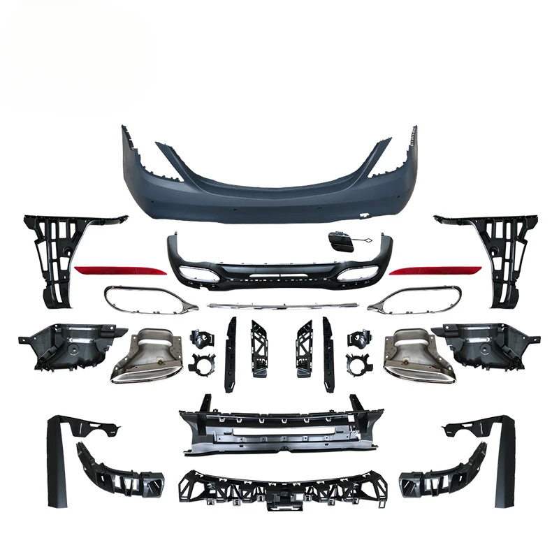 

SAAR Genuine PP Material Includes Headlight Eyebrow, Center Grille, Side Skirts Suitable for Mercedes-Benz S-Class W222 Upgrade