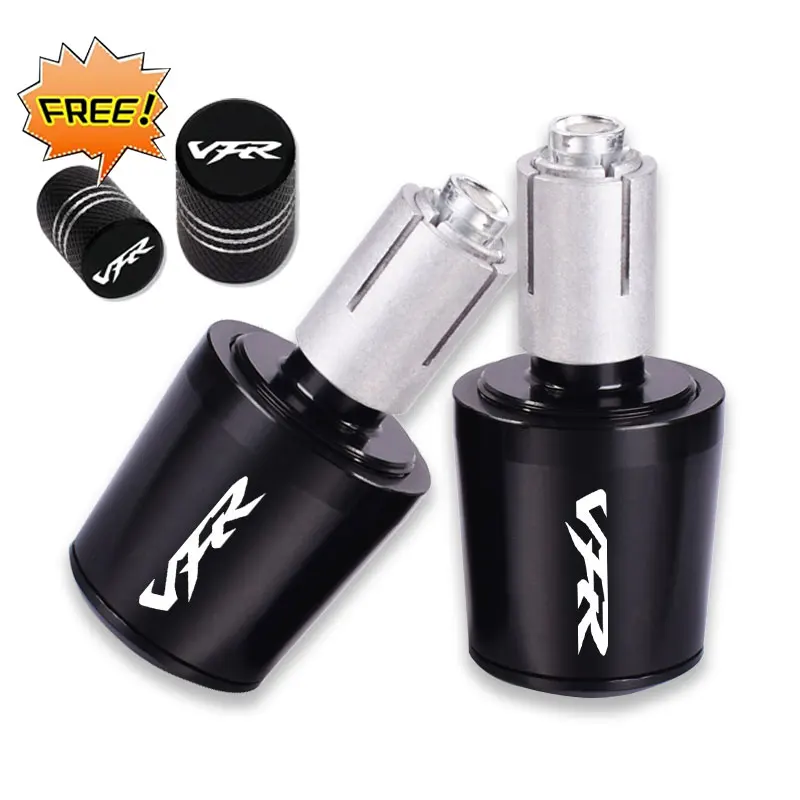 For Honda VFR750 VFR800 VFR 800 F VFR800F Motorcycle CNC Handle Bar Handlebar Grips Cap End handle Plugs cap Accessories