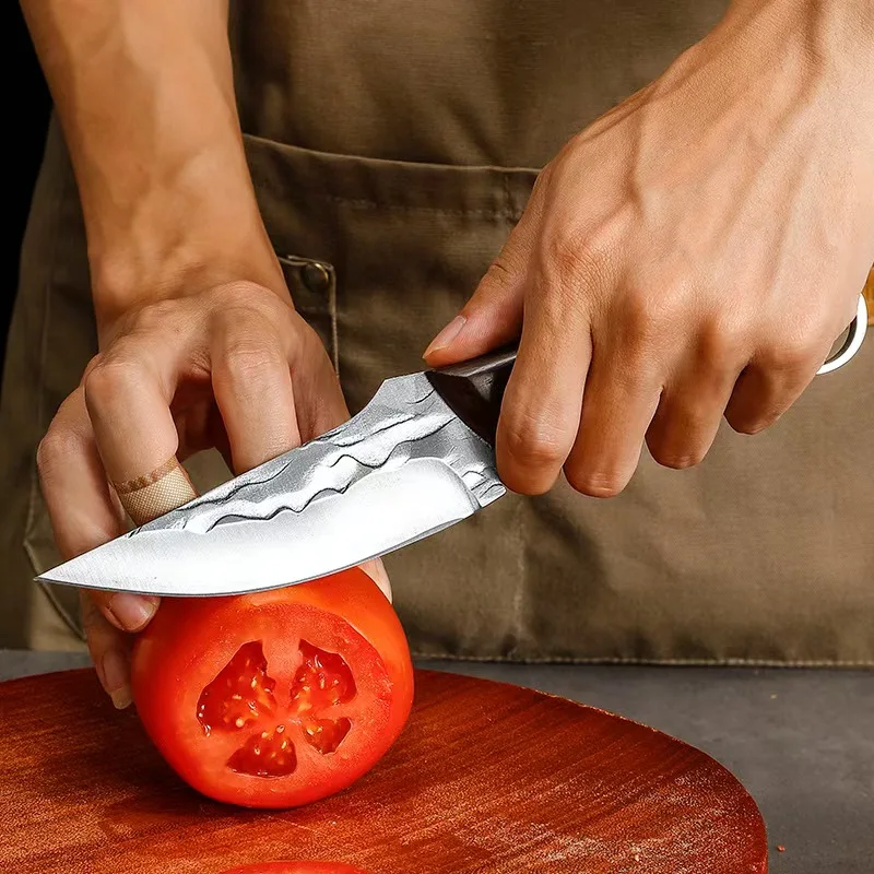 Hand-Forged Bone Sharpener Boning Knife Handle Meat Small Knife Cleaver Sharp Durable Convenient Small Knife Meat Cutting Fruit image 3