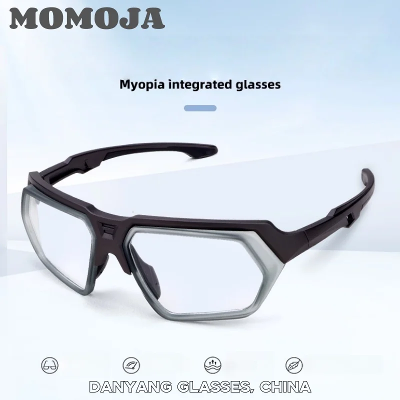 MOMOJA Cycling Glasses Integrated Windproof Goggles Football Badminton Basketball Men and Women Sports Prescription Glasses T11
