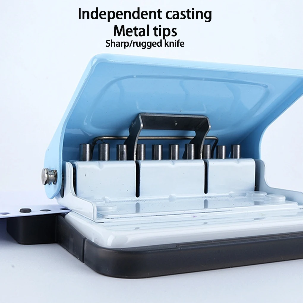 10 Hole Punch กระดาษเจาะหนังสือ Binding Card แบบพกพาคู่มือการผลิตมือถือสําหรับ A4 B5/26 หลุมเกลียวเครื่อง