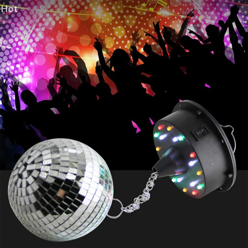 Motor giratório de bola de discoteca DIY de uma unidade, decoração de festa com bateria de 5 RPM para Natal e outras ocasiões