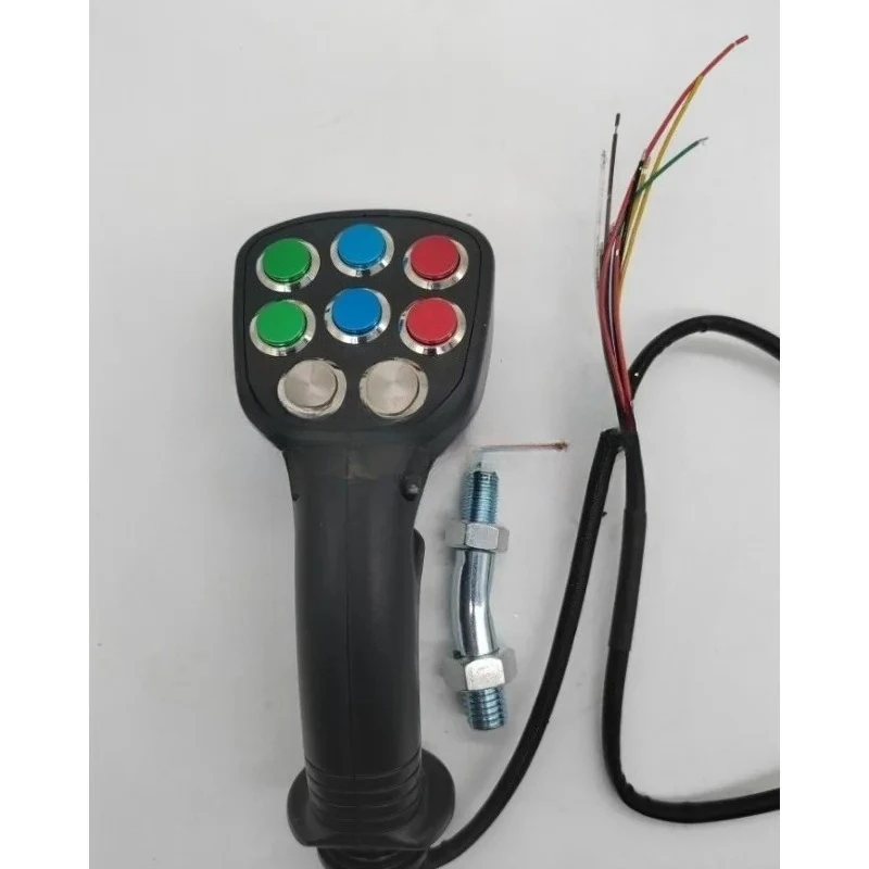 

Hot Sell for Excavator Harvester Parts Power Control 9 Button Joystick Handle Glue Gear 1PC