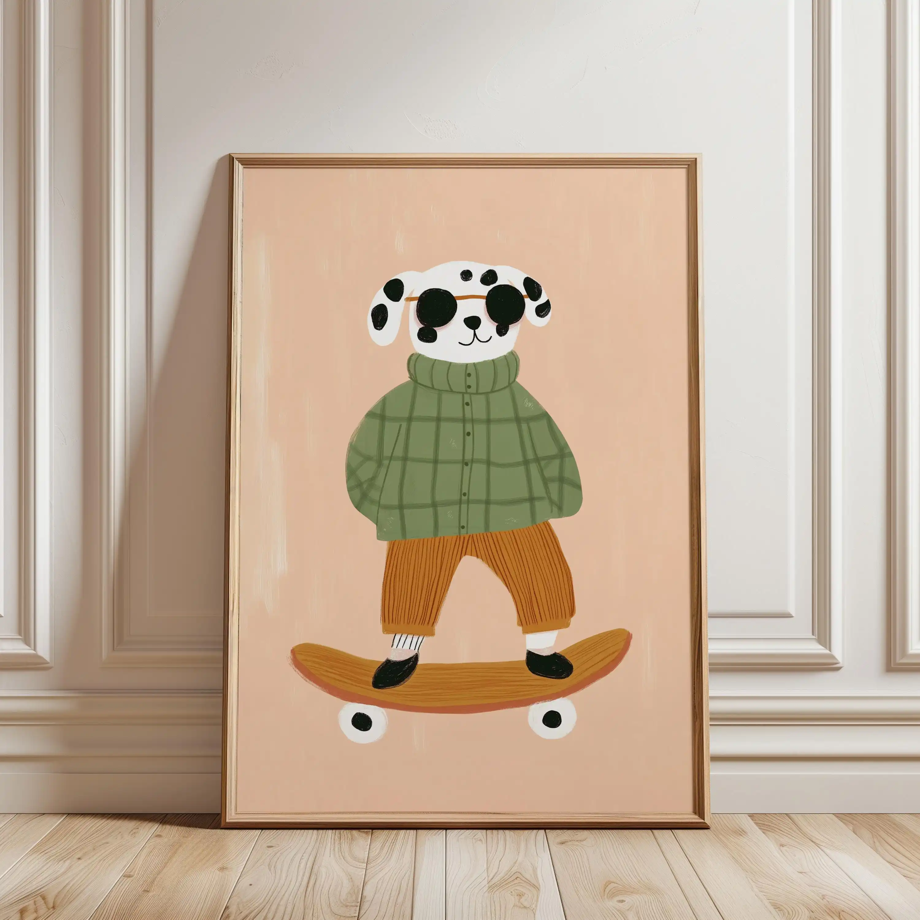 Sports Cool Skateboarding Dog Dancing Raccoon Basketball Bear Poster Print Wall Art Pictures Canvas Painting Room Home Decor