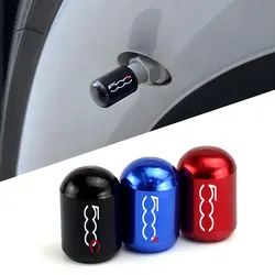 4PCS Car Wheel Tire Stem Valve Caps Tyre Air Stems Cover For Fiat 500 500C 2012 500X 500L Abarth 695  Car Accessories Tools