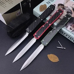 Tactical D2 Blade Aluminum Alloy Handle Outdoor EDC Portable Camping Hunting Self-defence Survival Combat Multitools Knives Tool