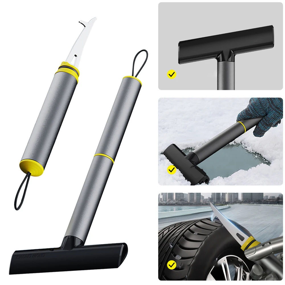 Ice Scraper Snow Shovel for tpu Blade for Efficient Snow Removal Lightweight and Non Scratching Perfect for Winter for Car Care