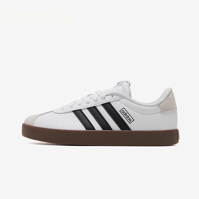 

adidas VL COURT 3.0 Удобные и стильные нескользящие и прочные туфли для скейтбординга с низким верхом, женские белые KJ4000
