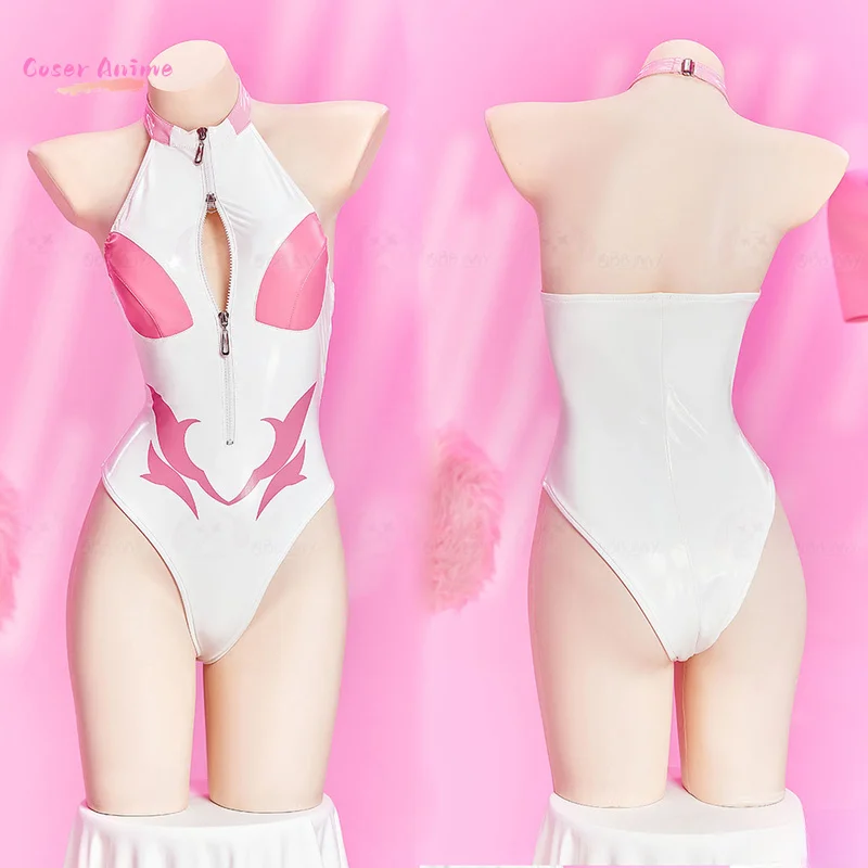 

Lacus Clyne Cosplay Costume Halloween Christmas Comic size S-XL Plus Size Newly Women Dress Tight PU leather jumpsuit