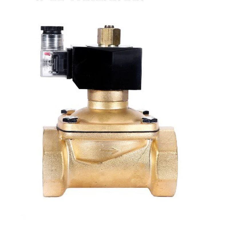 

2'' IP65 Waterproof Brass Solenoid Valve Normally Open 24V 12V 220V 110V Water/Gas Solenoid Valves For Humid Environment