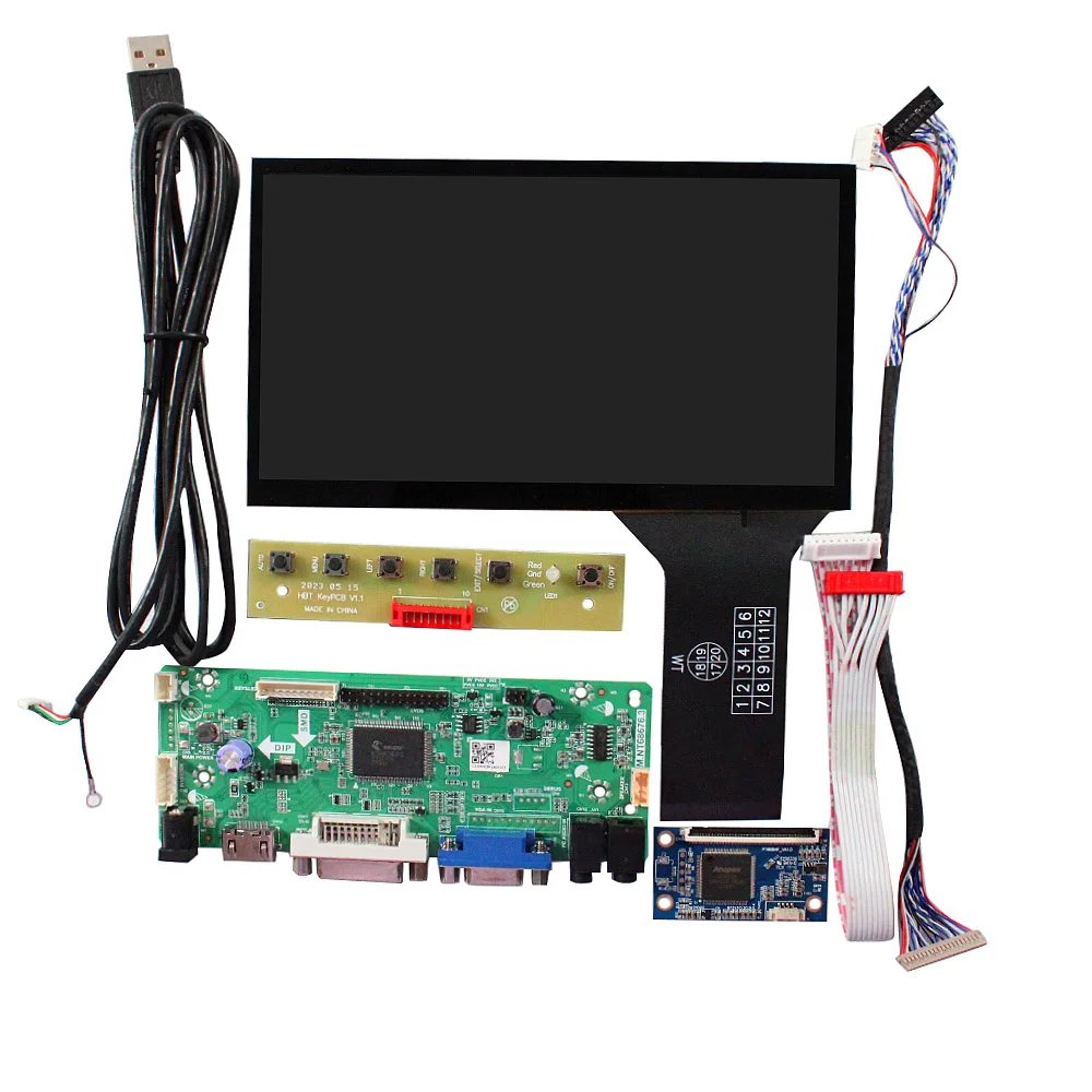 Dvi Vga Lvds Converter Board Capacitive Touch Monitor 7