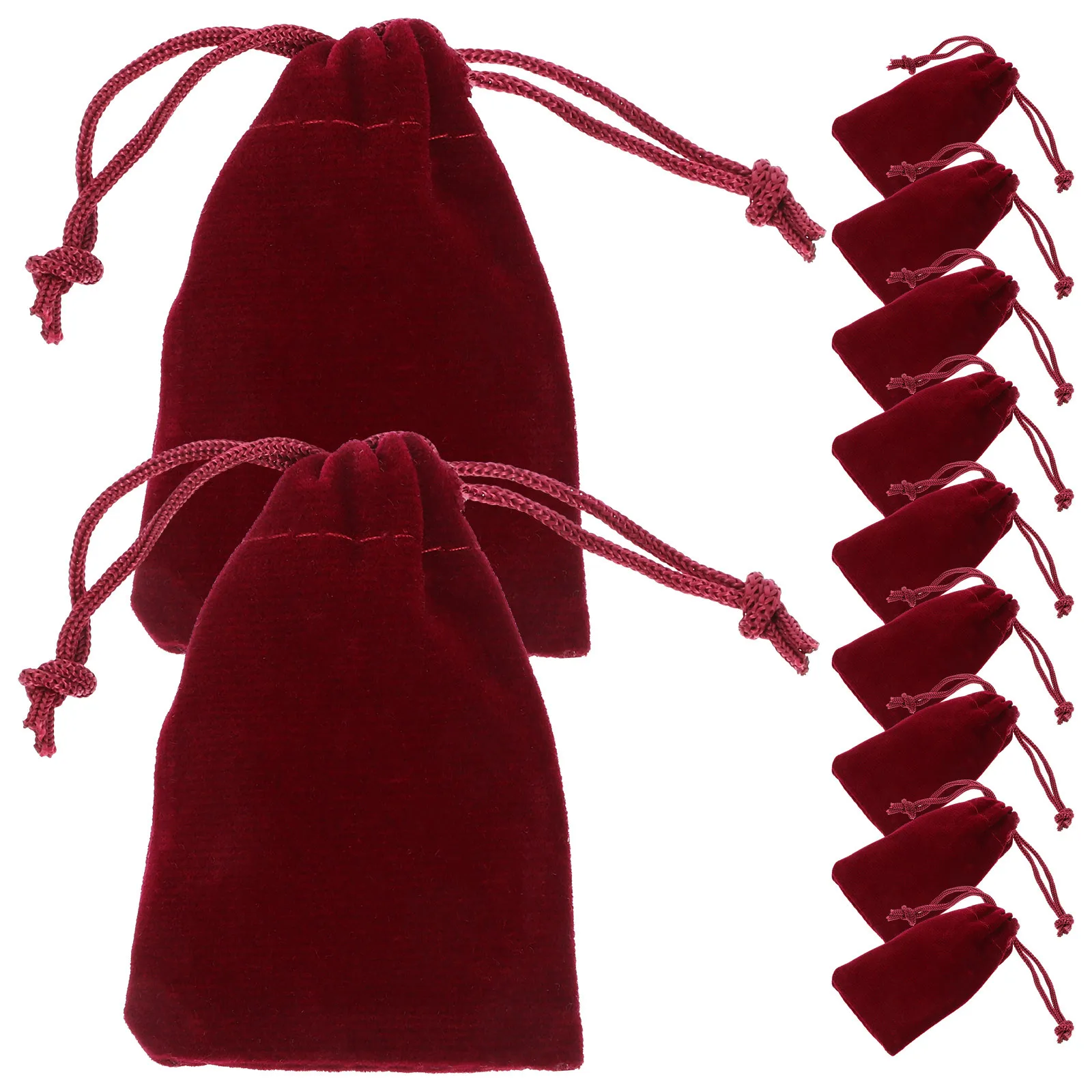 

50pcs Jewelry Storage Pouch Drawstring Bags Small Gift Packaging Bag For Rings Earrings Necklaces Party Favors Coin Pouches