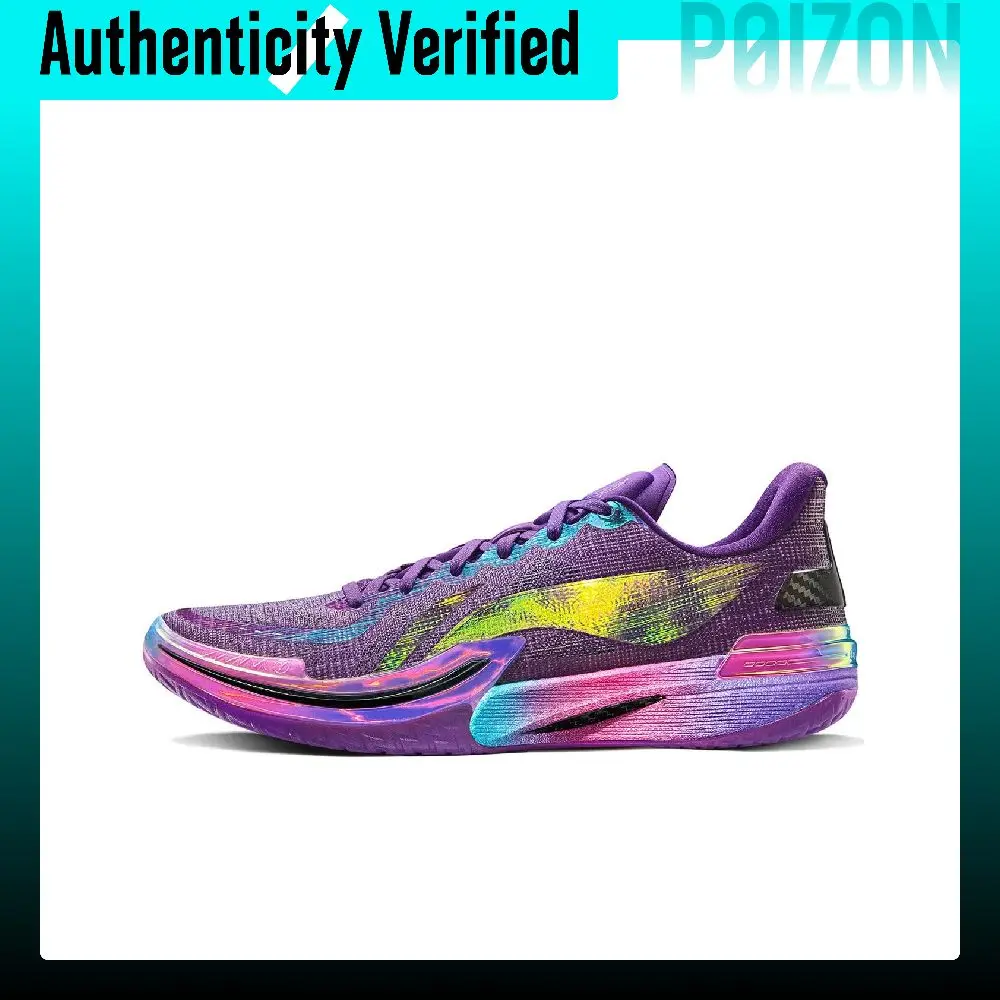 Li Ning Gamma Ray Burst Low top Basketball Shoes Men's Purple ABAU039-1