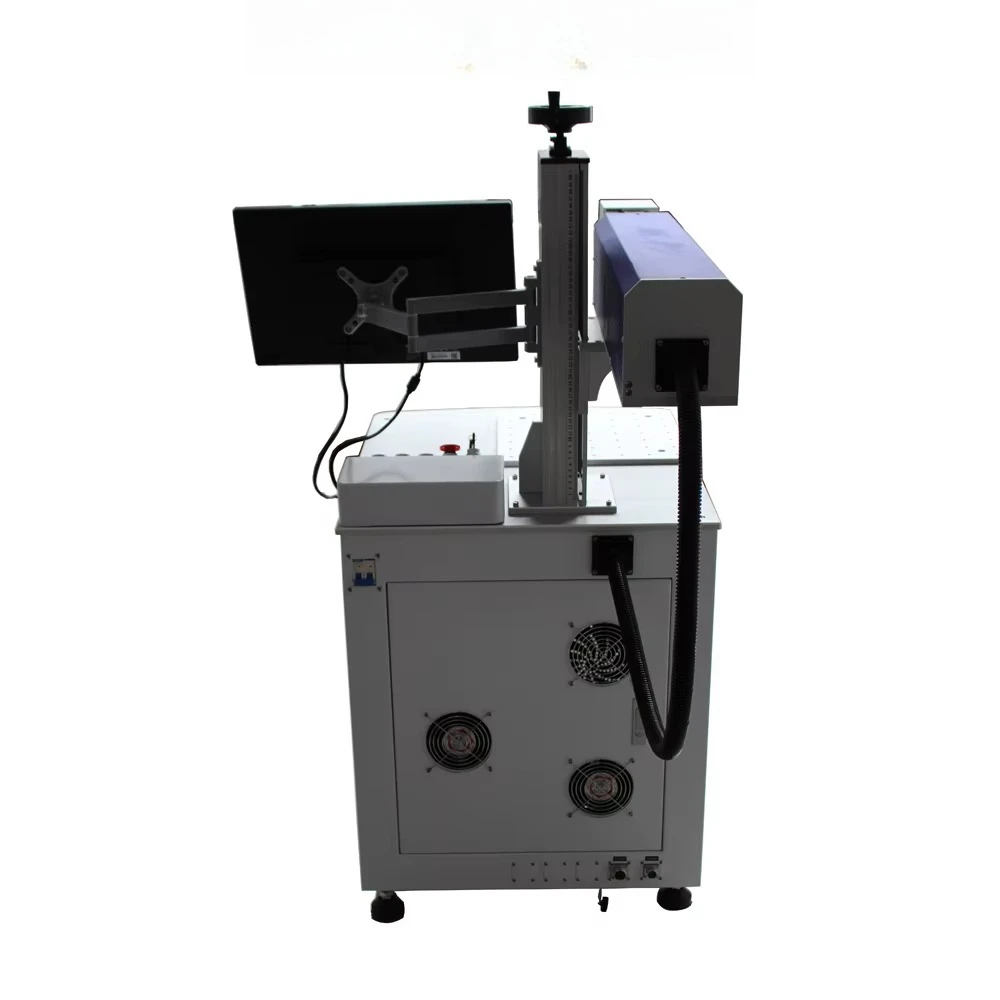 20W 30W 50W Fiber Rotary Fixture for Vacuum Cup Marking Machine / Tea Cup Engraving Machine