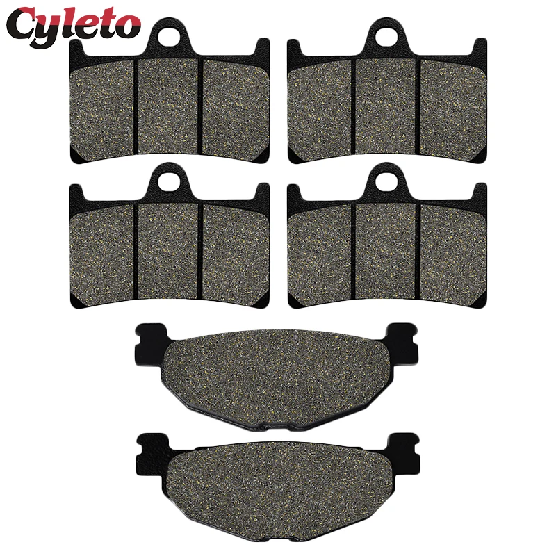 Cyleto Motorcycle Accessories Front or Rear Brake Pads for Yamaha XP500 Tmax XP 500 T-Max 2008 2009 2010 2011