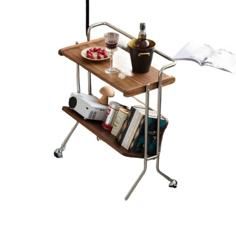 

Black walnut trolley rack