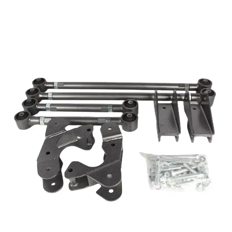 2026 Hot Sale KYJKS Jimny 4x4 Suspension Link Bar with Adjustable Panhard Rod and Black Steel Construction