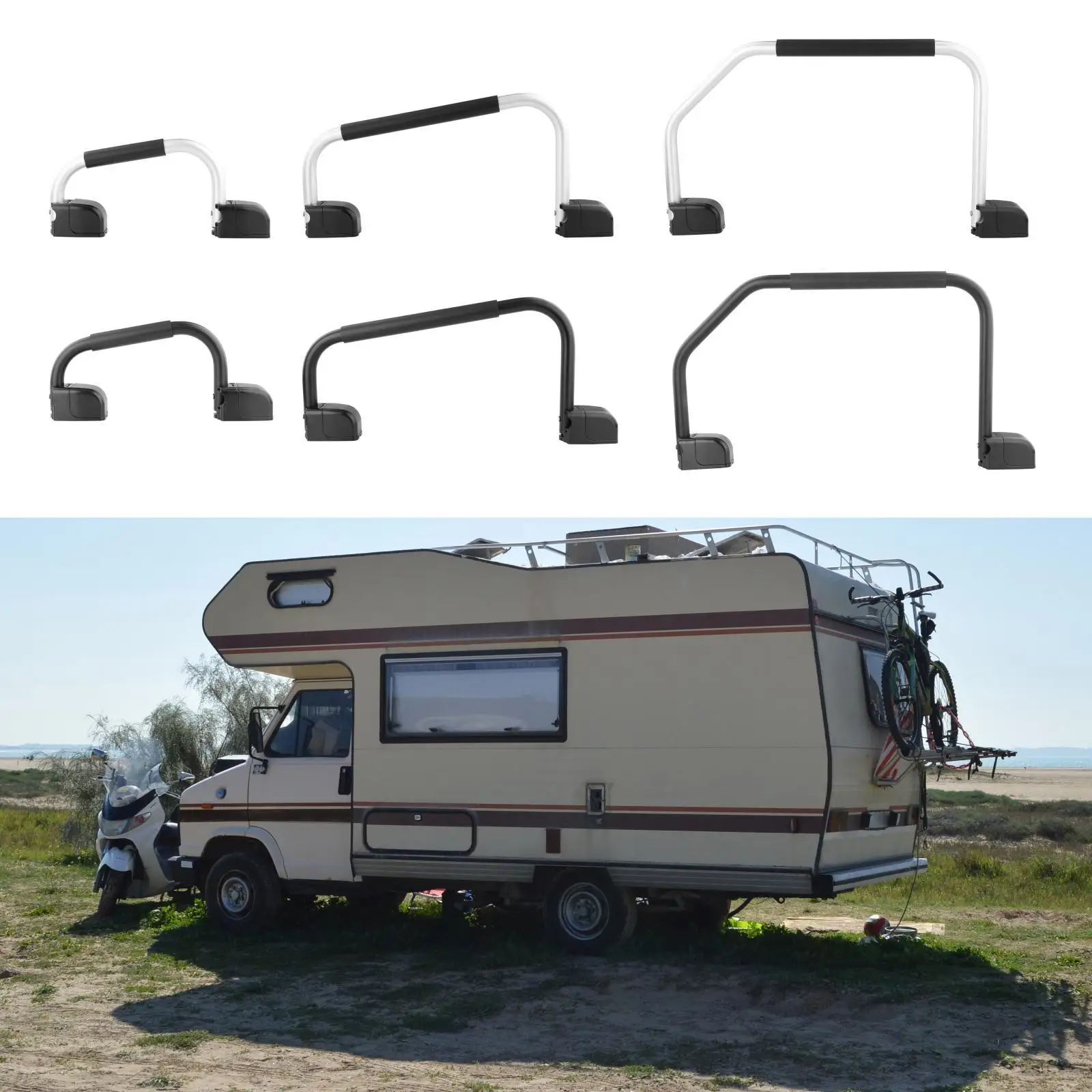 

RV Assist Handle Handrail Aluminum Alloy Multipurpose Replacement Rails for Boat